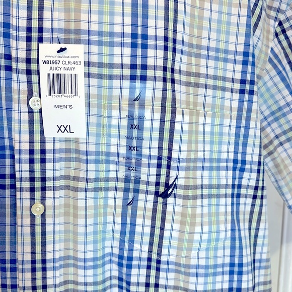 NWT Nautica Short Sleeve Shirt XXL - Picture 2 of 7